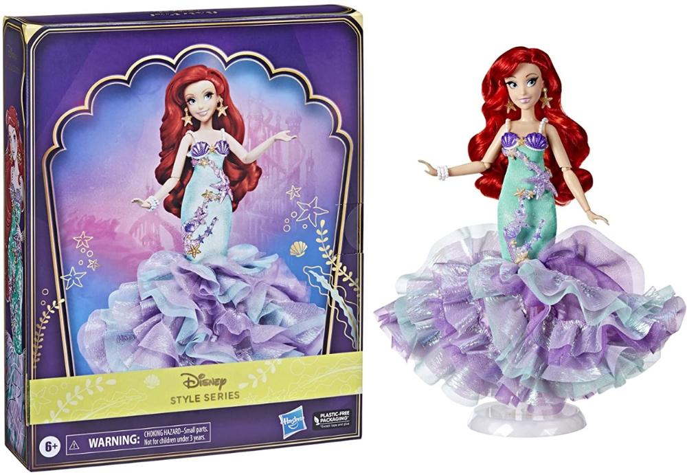 Boneca Disney A Pequena Sereia Transformação 2 Roupas Luxo