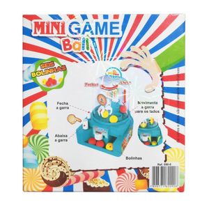 Jogo Mini Game Ball Máquina Com Garra Pega Bolinhas Infantil