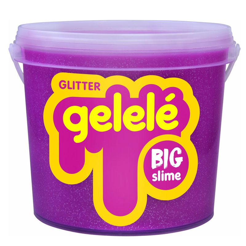 Balde-de-Slime---15-Kg---Big-Gelele-Glitter---Pink---Doce-Brinquedo