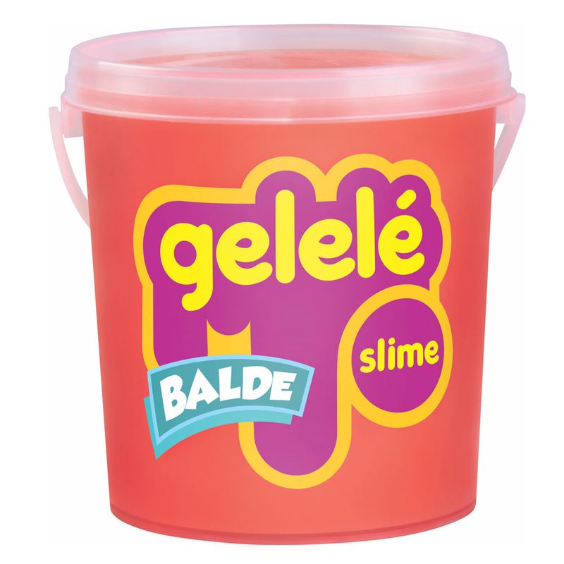 Balde-de-Slime---457-Gr---Gelele---Cores-Tradicionais---Laranja---Doce-Brinquedo