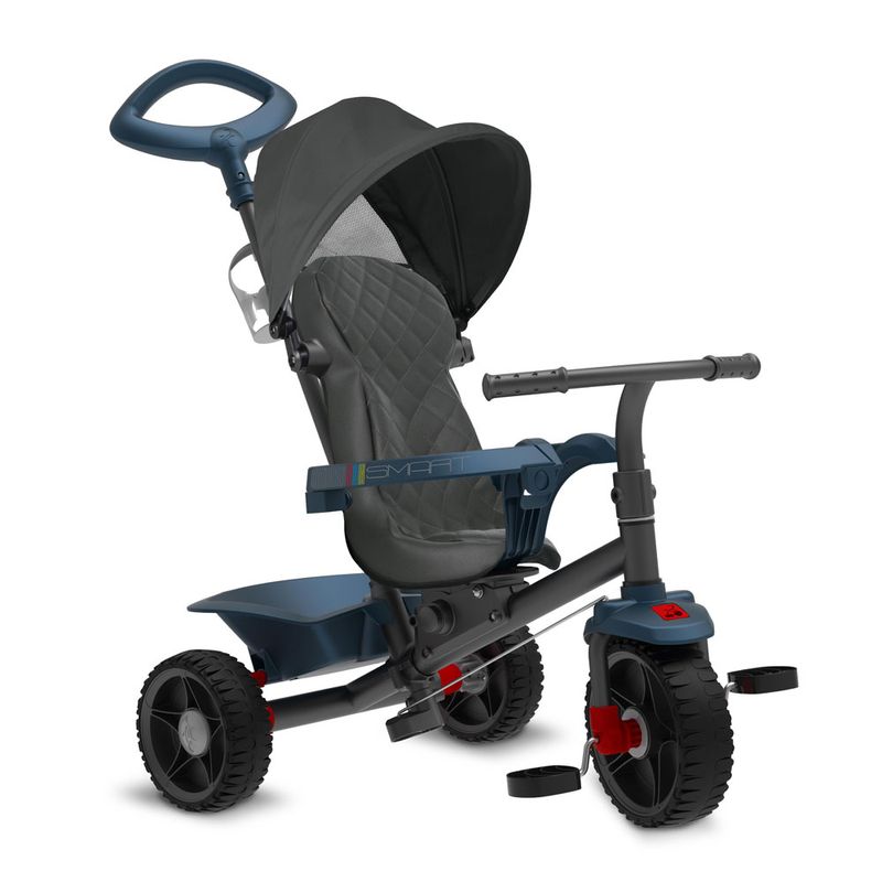 Triciclo-de-Passeio-Smart---Reclinavel---Azul---Bandeirante