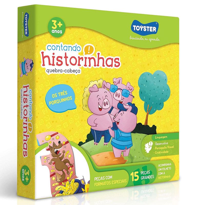 quebra-cabeca-14-pecas-contando-historias-os-3-porquinhos-toyster2483_frente