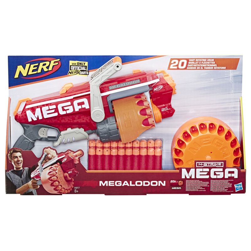 Lançador Nerf - Nerf N-strike Mega - Megalodon - Hasbro