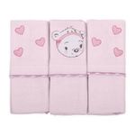 Conjunto-de-Paninhos-de-Boca---3-Pecas---Bambi---Pinte-Borde---Rosa_Frente