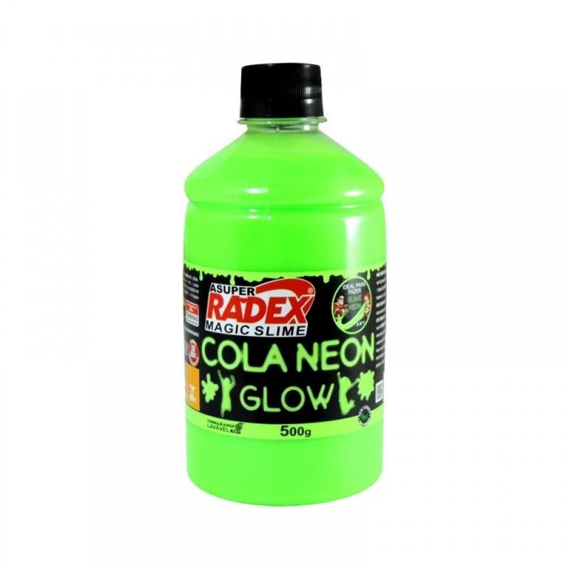 Acessorios-para-Slime-Cola-Neon-Glow-500-Gr-Verde-Radex-76793_frente