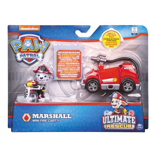 Figura e Mini Veículo - Patrulha Canina - Resgate Extremo - Marshal & Mini Fire Cart - Sunny