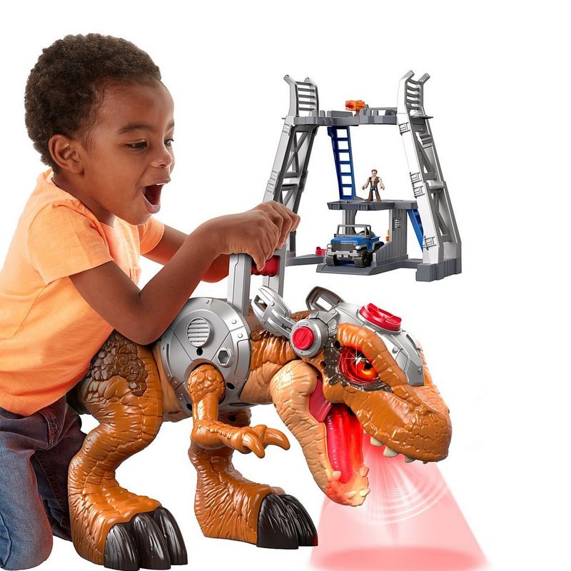 Playset-41-Cm-e-Mini-Figuras---Imaginext---Jurassic-Rex---Fisher-Price