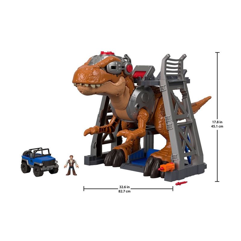 Playset-41-Cm-e-Mini-Figuras---Imaginext---Jurassic-Rex---Fisher-Price