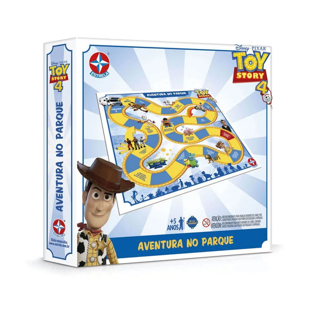 Playset Toy Story Tabuleiro 3D Aventura Jogo de Educativo de Madeira Jogos  e Desafios Bambalalão Brinquedos Educativos
