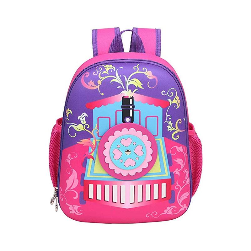Mochila-Infantil-de-Passeio---Trenzinho---Rosa---KaBaby-Detalhe