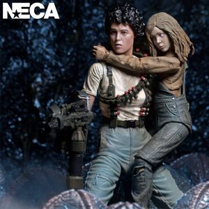 Action Figure Boneco Neca Aliens Ripley Rescuing Newt Deluxe Set