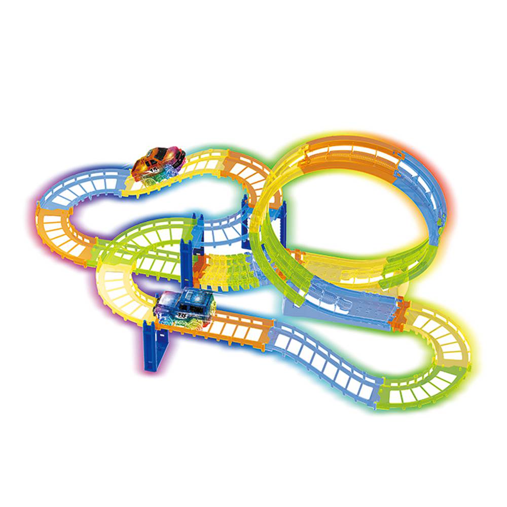 Pista Lighting Track com Carrinho Com Luz 353 Cm Art Brink - Ri Happy