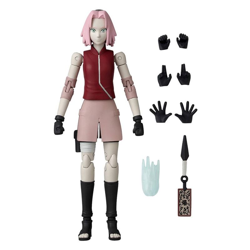 Boneca-Articulada---Naruto-Shippuden---Haruno-Sakura---16cm---Fun-0