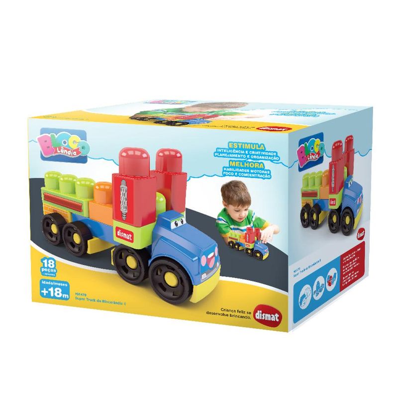 Blocos-de-Montar---Dismat-Brinquedos---Blocolandia---Super-Truck-da-Blocolandia---18-Pecas-1