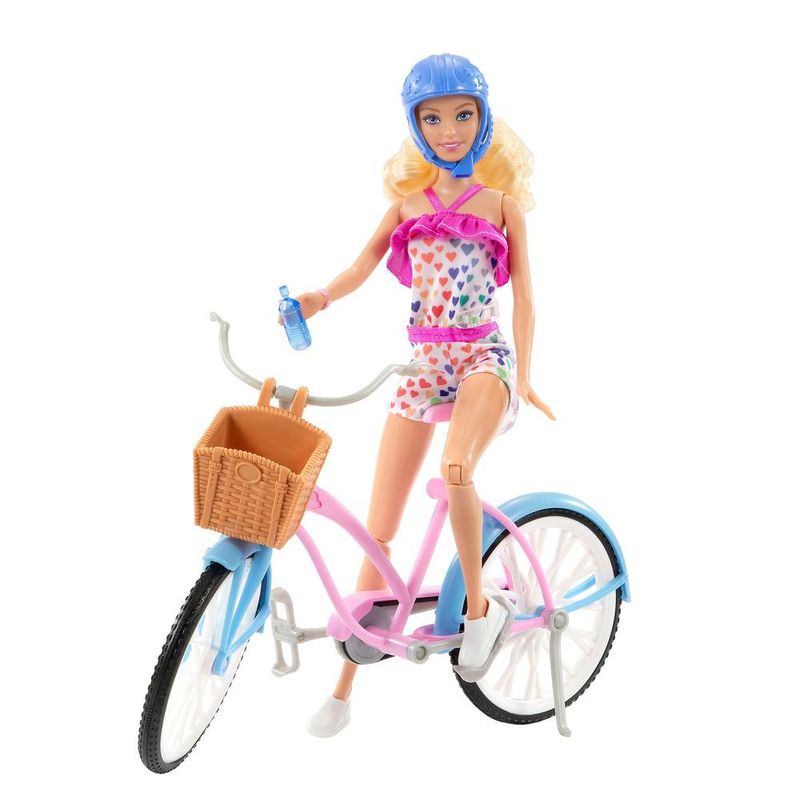 Boneca Barbie Passeio De Bicicleta - Blanc Toys - Felicidade em brinquedos