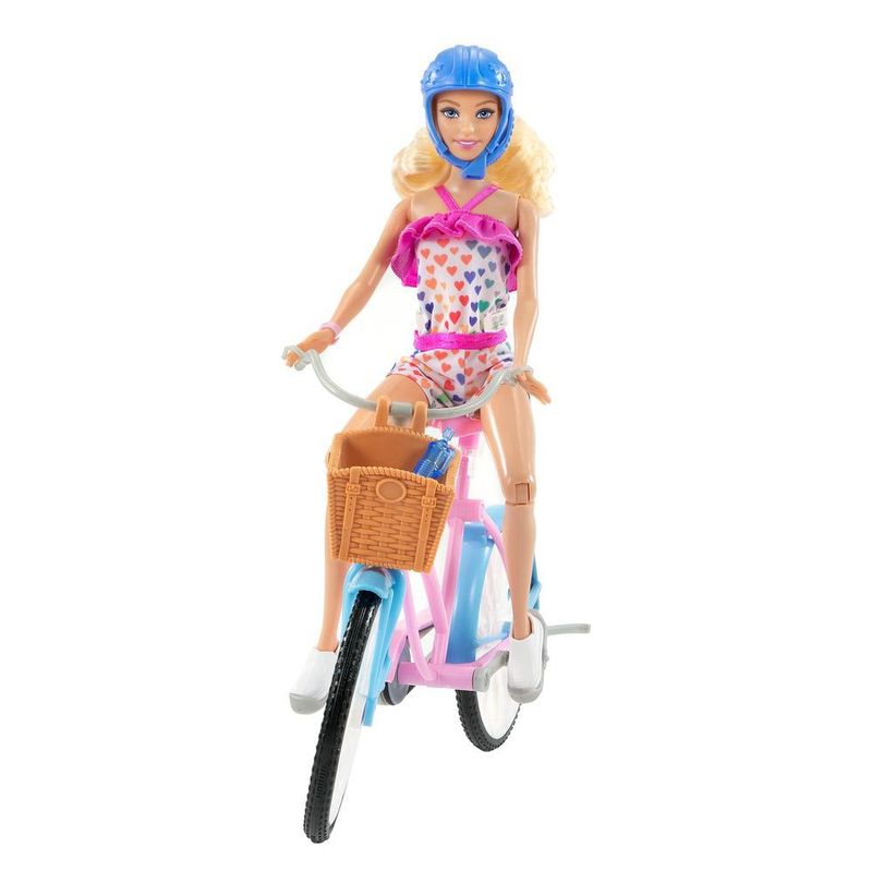 Boneca Barbie Passeio De Bicicleta - Blanc Toys - Felicidade em brinquedos