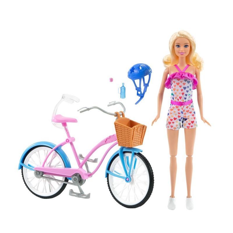 Boneca e Acessórios - Barbie - Passeio De Bicicleta - 18cm - Mattel