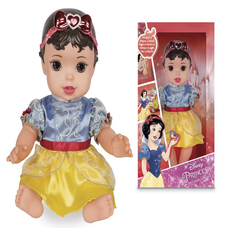 Boneca-de-Vinil---30-Cm---Disney---Princesas---Baby-Branca-de-Neve-Luxo---Mimo-1
