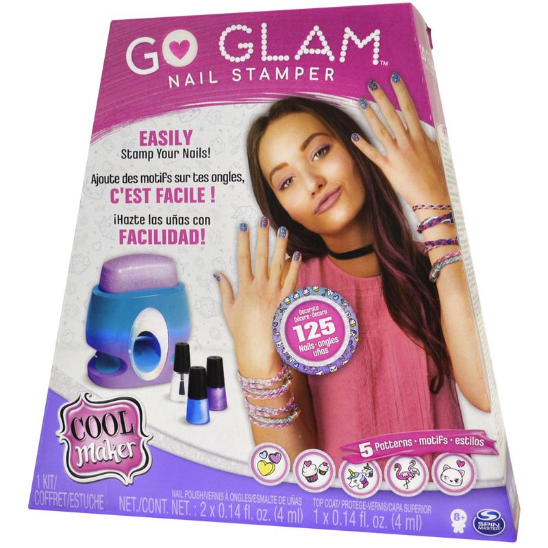 Go Glam - Glitter Nails - Kit de Decorar Pintar Unhas SUNNY BRINQUEDOS