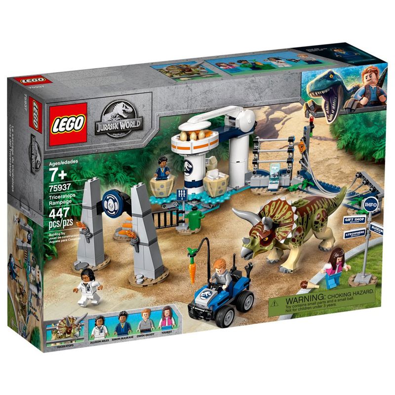 LEGO-Jurassic-World---Furia-do-Triceratops---75937