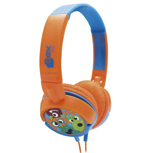 Headphone Infantil - Boo - Laranja e Azul - OEX Kids