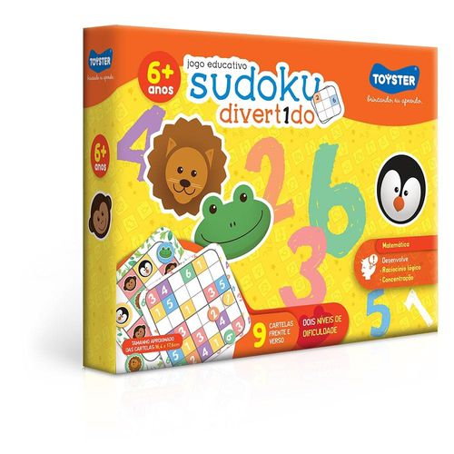 Jogo Educativo - Sudoku - Divertido - 62 Fichas - Toyster