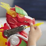 Figura-com-Luzes-e-Sons---39Cm---Power-Rangers---Power-Morph---Red-Ranger-e-Dragon-Thunderzord---Hasbro