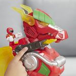 Figura-com-Luzes-e-Sons---39Cm---Power-Rangers---Power-Morph---Red-Ranger-e-Dragon-Thunderzord---Hasbro