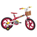 Bicicleta-ARO-16---Disney---Minnie-Mouse---Vermelho---Caloi