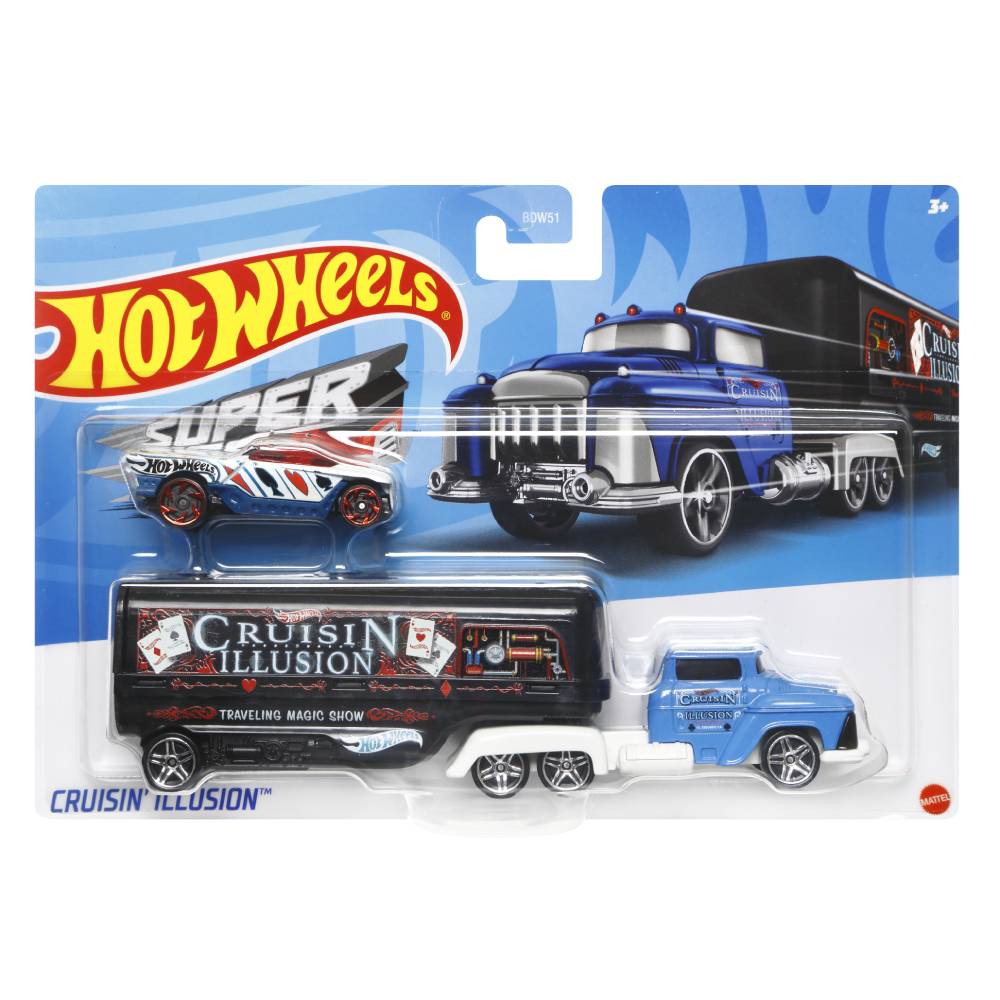 Caminhão de Brinquedo Hot Wheels Roda Livre Fun - Azul+Vermelho