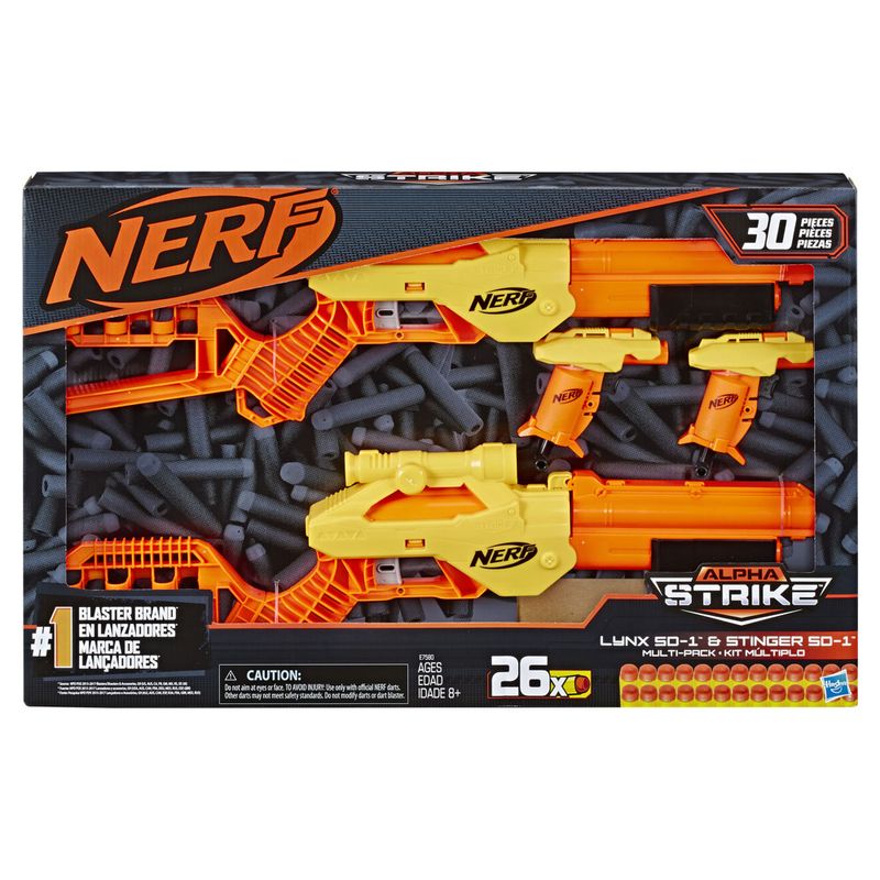 Lancadores-Nerf---Nerf-Alpha-Strike---Lynx-SO---Stinger-SO---Hasbro