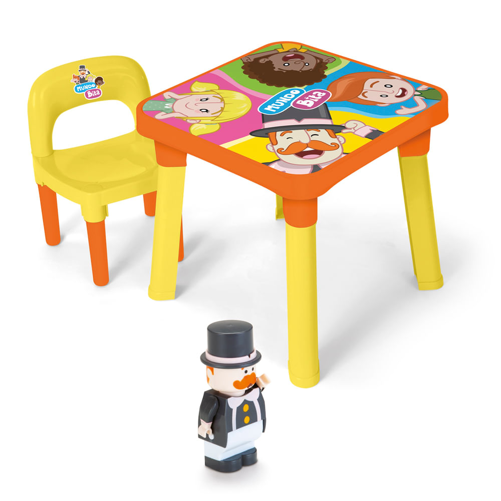 Conjunto De Mesa Infantil Com Cadeira Mundo Bita Monte Líbano Ri