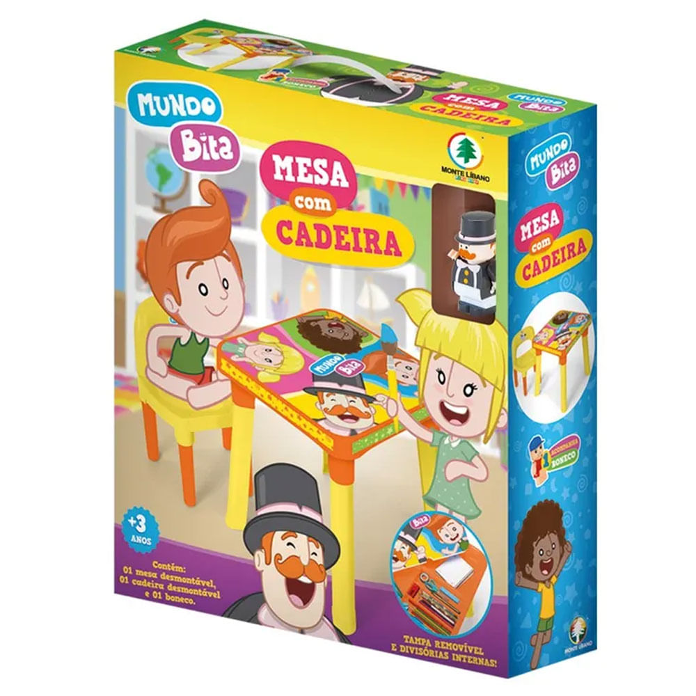 Conjunto De Mesa Infantil Com Cadeira Mundo Bita Monte Líbano Ri