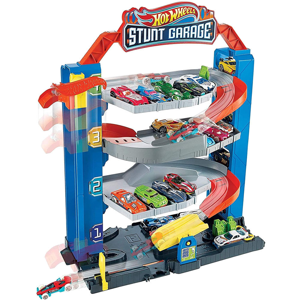 Pista Hot Wheels Garagem Stunt Garage Ri Happy