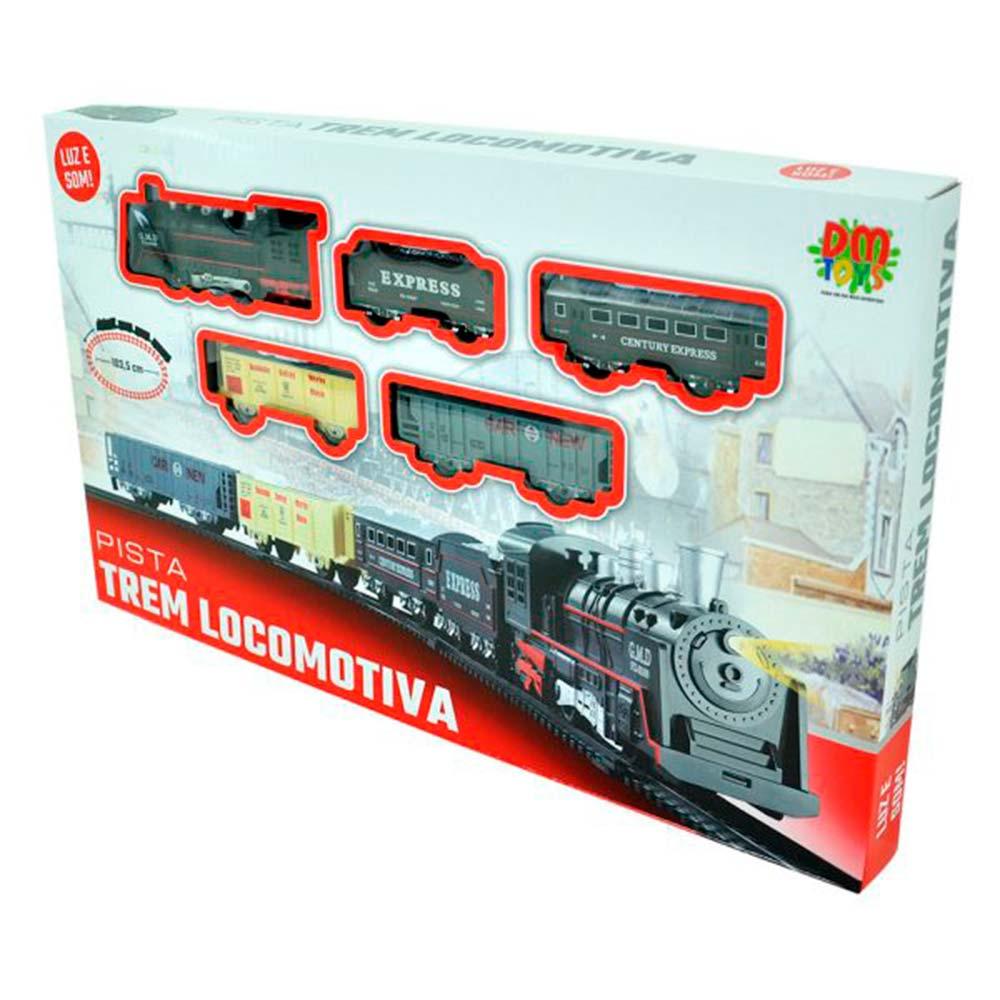 Ferrorama TREM Infantil a Pilha com Som e LUZ DM TOYS DMT5373 - Ri Happy