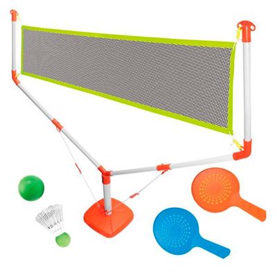 Jogo Infantil - Raquetes 2 em 1 - Tênis e Badminton - DM Toys - Ri