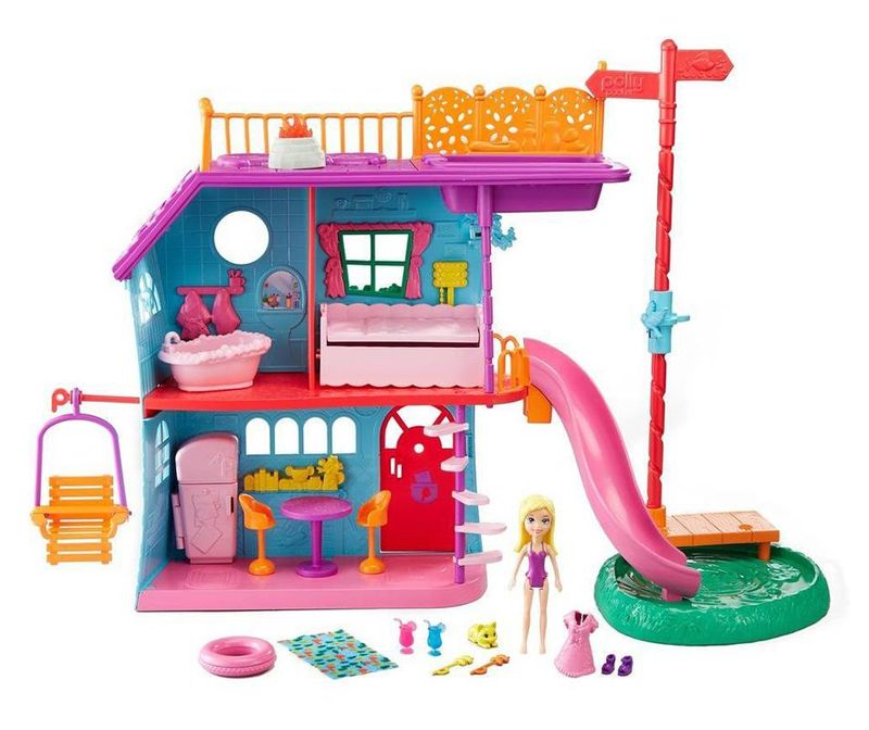 Casa de Ferias Polly Pocket Mattel Ri Happy