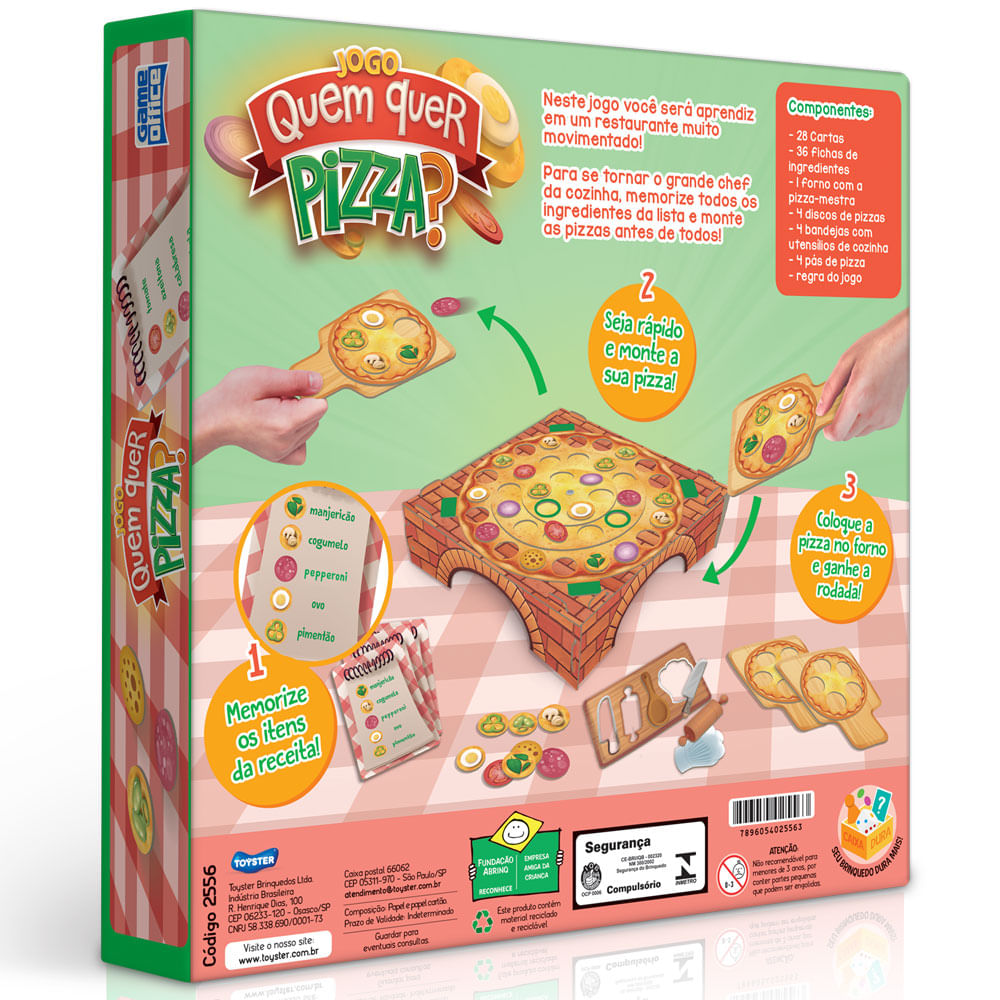 Jogo Tapa Pizza - Toyster no Shoptime