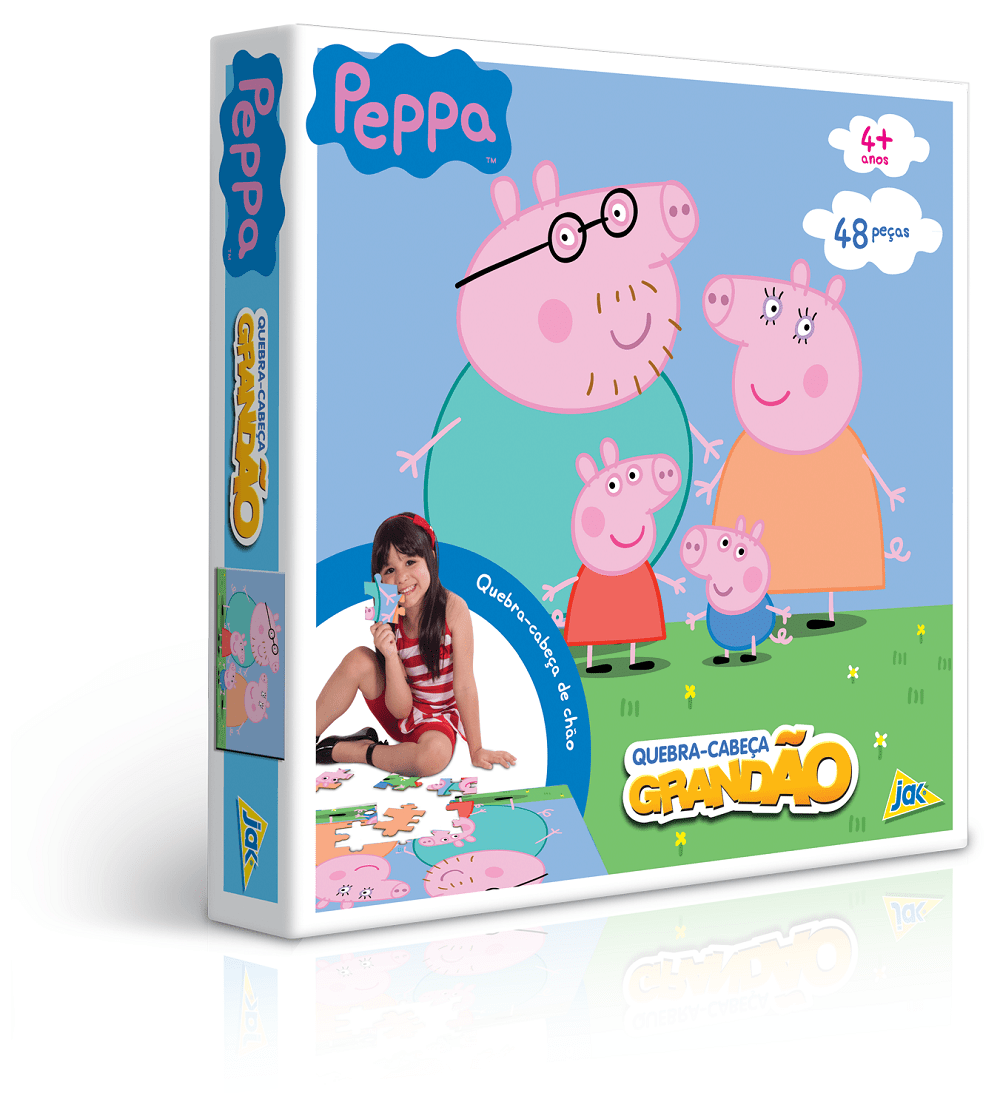 Quebra-Cabeça Grandão 48 Peças - Peppa Pig - Ri Happy