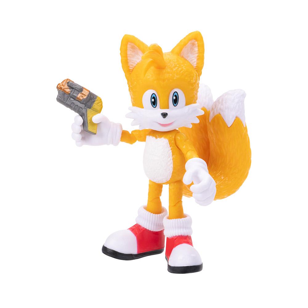 Boneco Articulado - 10 cm - Sonic O Filme 2 - Tails - Candide - Ri Happy