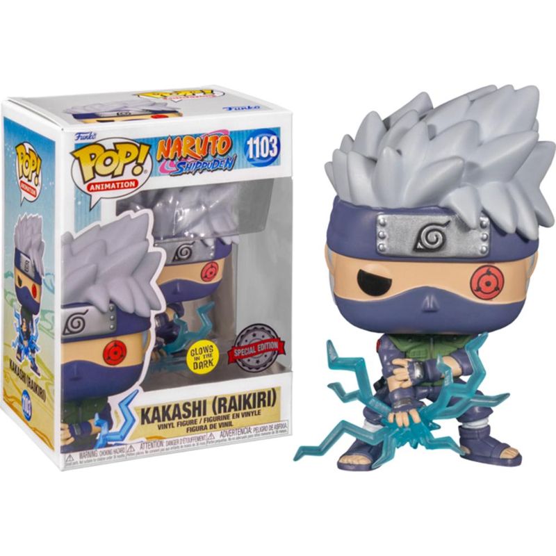 Boneco Funko Pop Naruto Shippuden Especial Kakashi Glow 1103 - Ri Happy