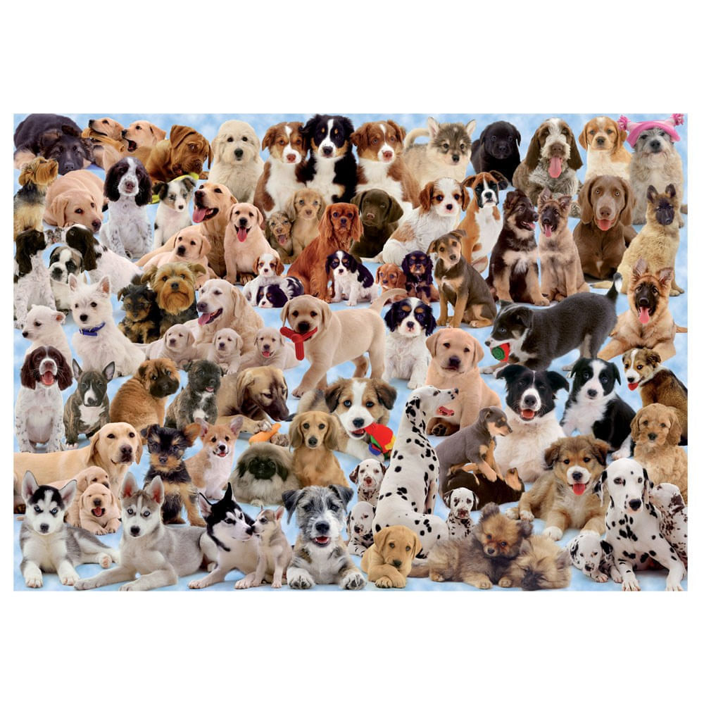 Quebra-Cabeça 1000 Peças - Dogmania - MP Brinquedos