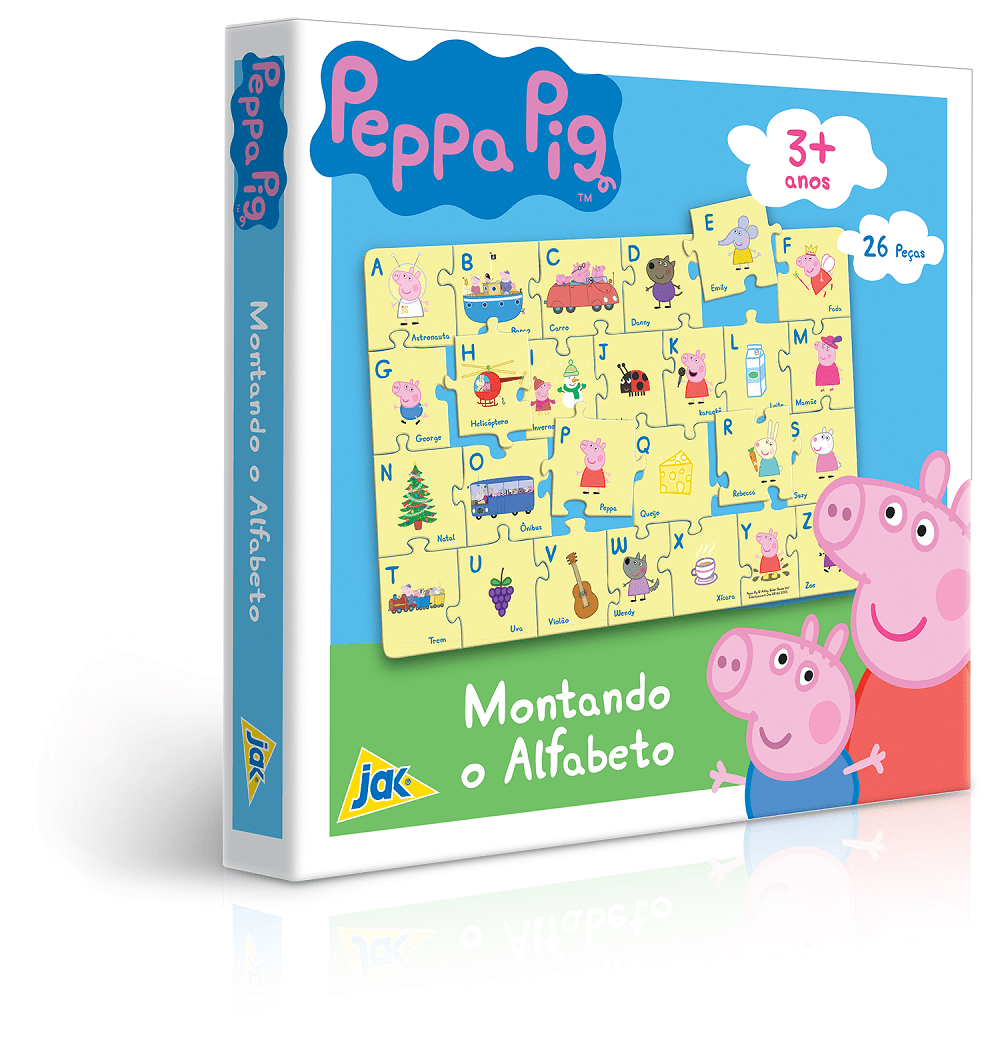 Quebra-Cabeça - 26 Peças - Puzzle Alfabeto - Grow - Ri Happy