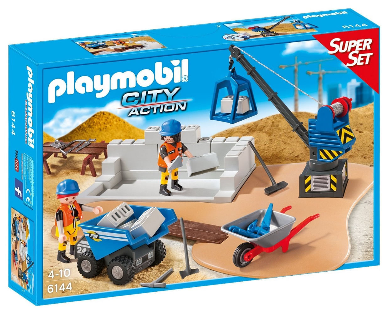 6144 Playmobil - Super Set - Construção - Ri Happy