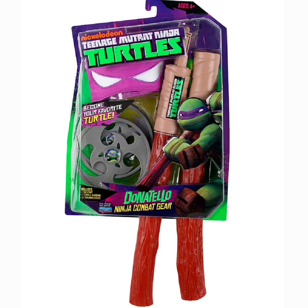 Boneco Articulado Tartarugas Ninja Donatello c/ Acessorios - Ri Happy