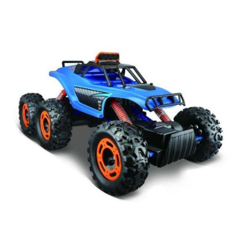 Carrinho-de-Controle-Remoto---Tech-RC---Off-Road-Series---Rock-Crawler-6x6---Maisto---Azul-0