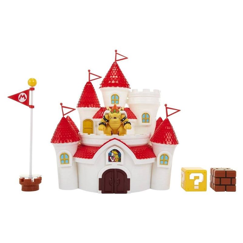 Playset-com-Mini-Figura-e-Acessorios---Super-Mario---Mushroom-Kingdom-Castle---Boyser---Candide-0