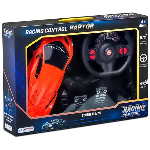 Carrinho de Controle Remoto - Racing Control Raptor - 1:16 - Multikids - Laranja