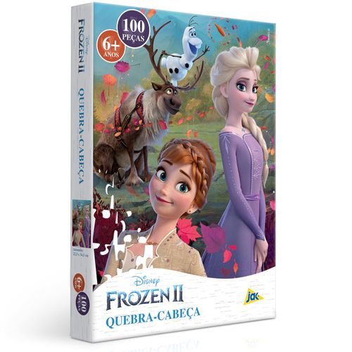 Quebra-Cabeça - 100 Peças - Disney - Frozen 2 - Elsa e Anna - Toyster