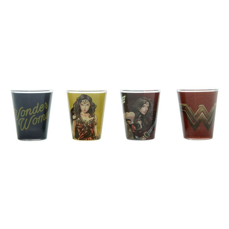 conjunto-de-copos-4-pecas-50-ml-dc-comics-mulher-maravilha-vidro-colorido-urban-41650_frente
